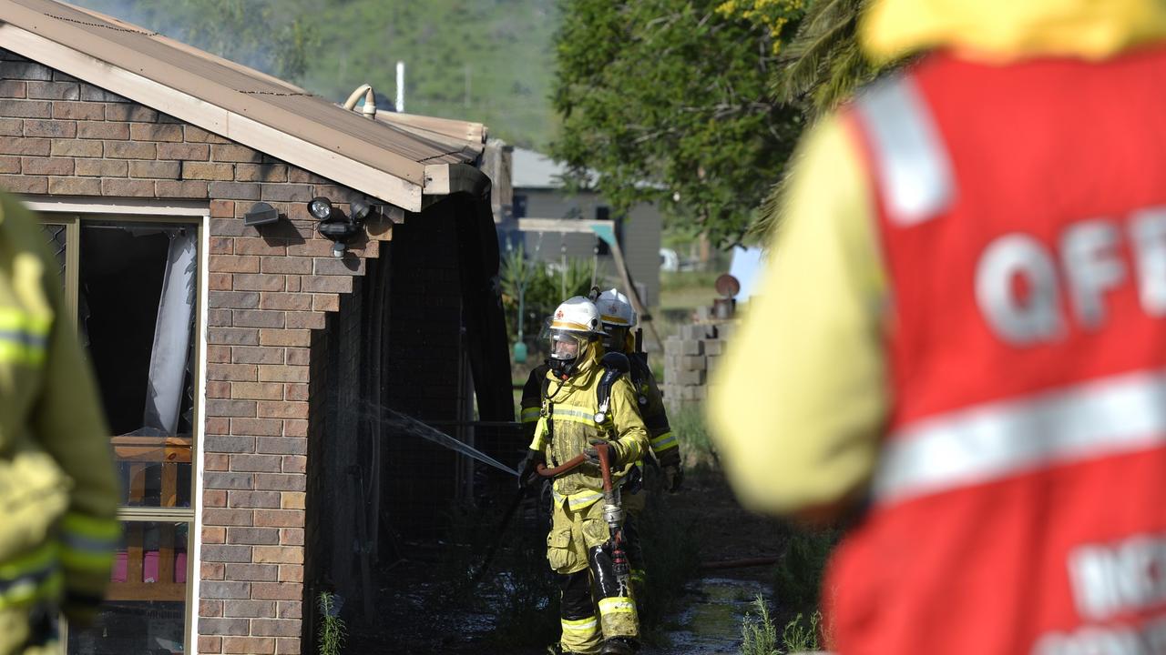 Emergency services rushed to save a Kingsthorpe house engulfed by flames. Pictures: Kevin Farmer