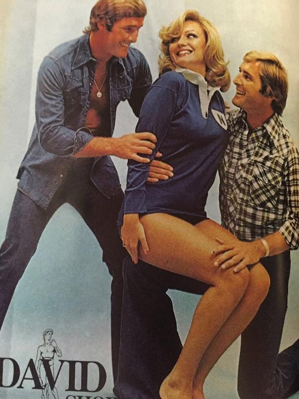 Chris and Paul Dawson appearing in an advertisement in the early 80s.