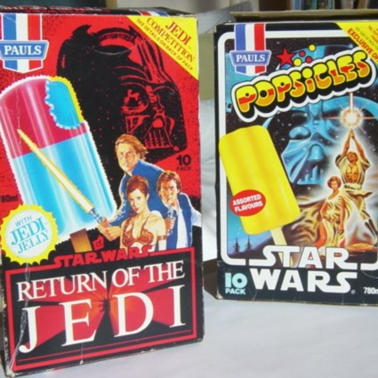 Star Wars and Return of the Jedi ice blocks from the late '70s/early '80s. Picture: toltoys.com