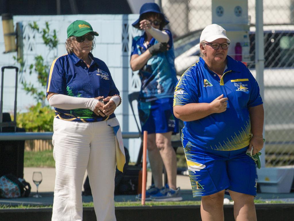 The ladies pairs lawn bowls will be played from 2pm at Broadbeach Bowls Club. Picture: Glenn Campbell