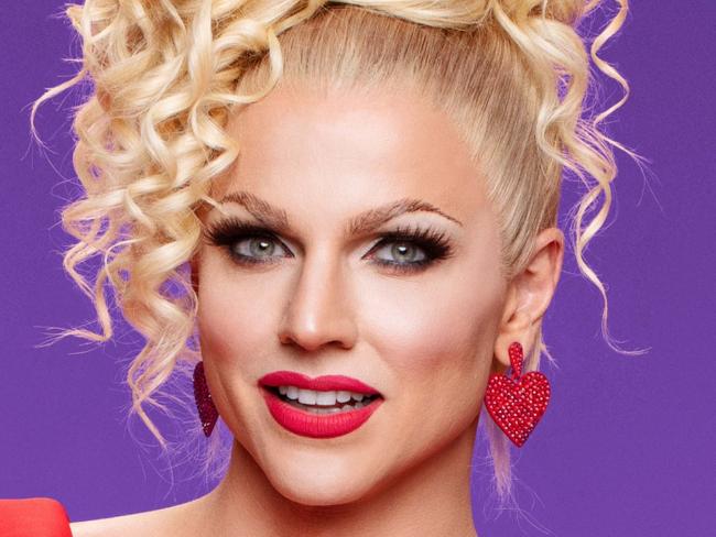 ***EMBARGOED FOR SUN BINGE GUIDE FEB 28 USE ONLY***Courtney Act will co-host the 2021 Sydney Mardi Gras for SBS. Picture: Supplied/SBS