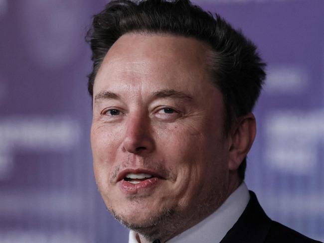 South African businessman Elon Musk arrives at the Tenth Breakthrough Prize Ceremony at the Academy Museum of Motion Pictures in Los Angeles, California, on April 13, 2024. (Photo by ETIENNE LAURENT / AFP)