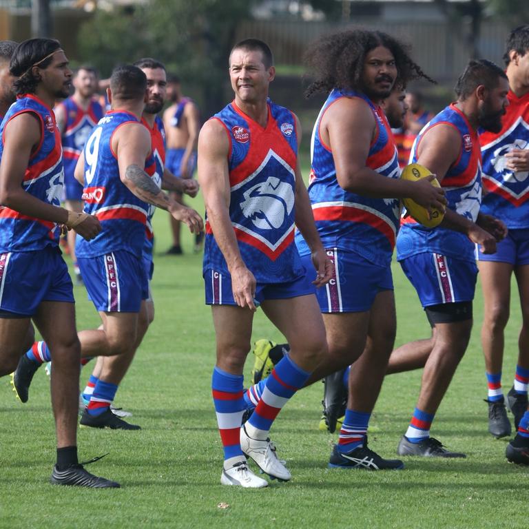 Ben Cousins prepares for the opening bounce Picture: FAMO / BACKGRID