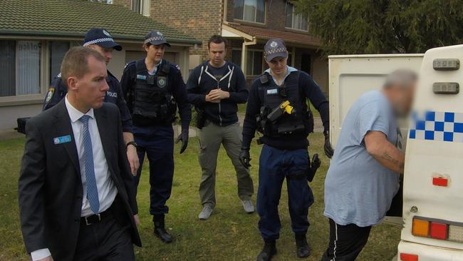 South Coast Police District officers arrest Matthew Brodribb. Source: NSW Police