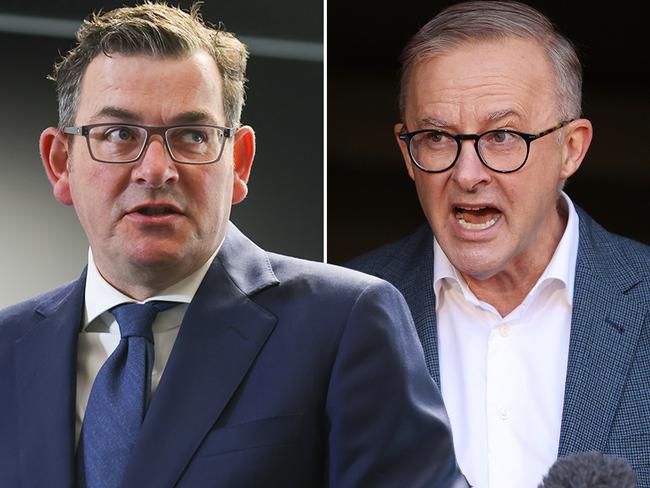 Daniel Andrews and Anthony Albanese