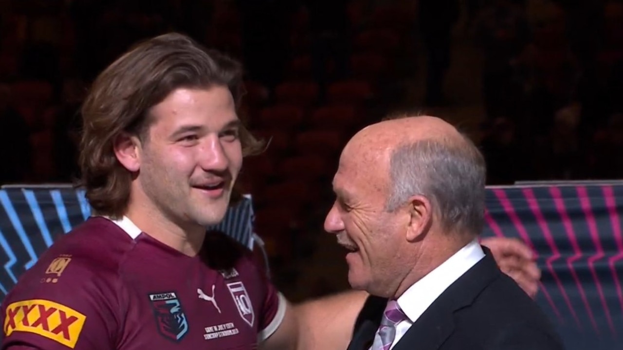 Carrigan with the King. Photo: Fox Sports