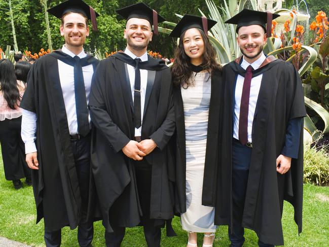 at the University of Melbourne graduations held at the Royal Exhibition Building on Saturday, December 7, 2024. Picture: Jack Colantuono