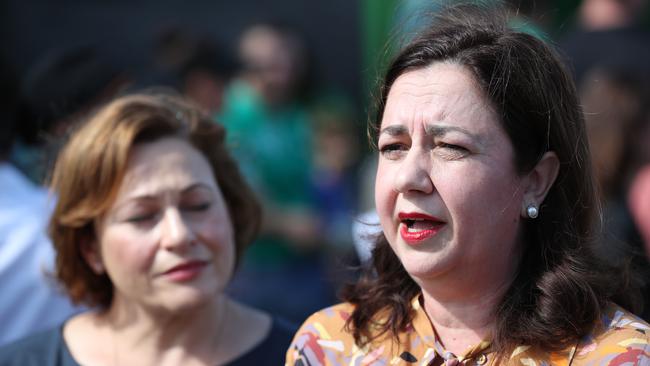 Premier Anastasia Palaszczuk and Jackie Trad have been urged to reconnect with voters. Picture: Peter Wallis