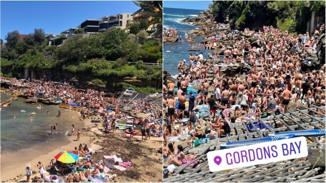 Gordons Bay in Sydney's eastern suburbs was compared to a "nightclub". Picture: Reddit / Instagram