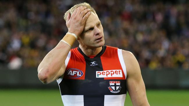 Nick Riewoldt says Saints players weren’t happy moving to Seafood. Picture: Michael Klein