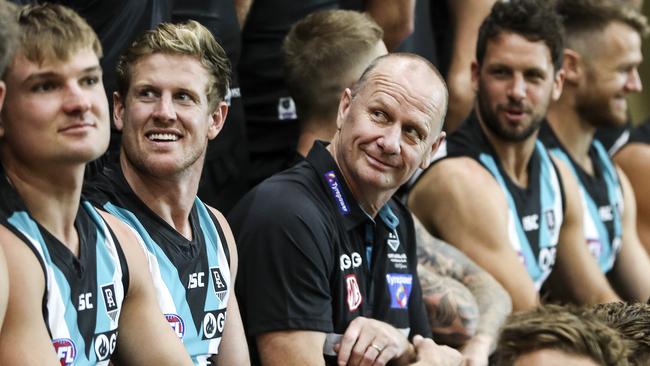 Ken Hinkley says the Port boys are coming — and he means it. Picture: Sarah Reed