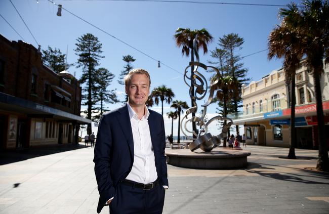 Manly state Liberal MP James Griffin Picture: Troy Snook