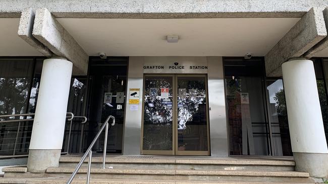 Grafton Police station, where the man was refused bail to appear at Byron Bay Local Court on Monday, May 23.