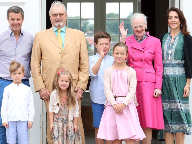 Crown Prince Frederik of Denmark, Prince Vincent of Denmark, Prince Henrik of Denmark, Princess Josephine of Denmark, Prince Christian of Denmark, Princess Isabella of Denmark, Queen Margrethe II of Denmark and Crown Princess Mary of Denmark in 2016.  Picture:  Getty