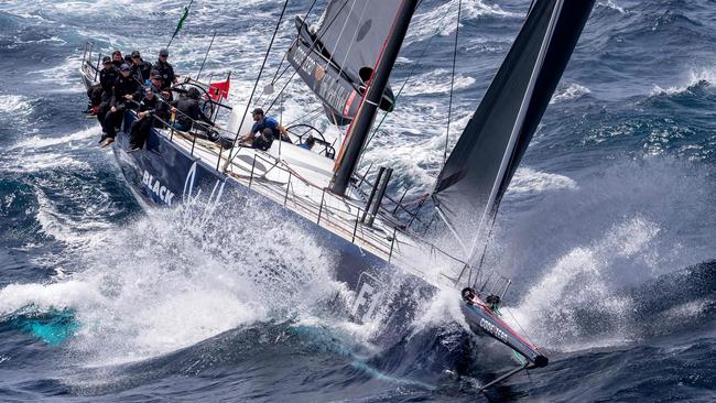 Black Jack smashing her way south. Pic: Andrea Francolini/Rolex/AFP