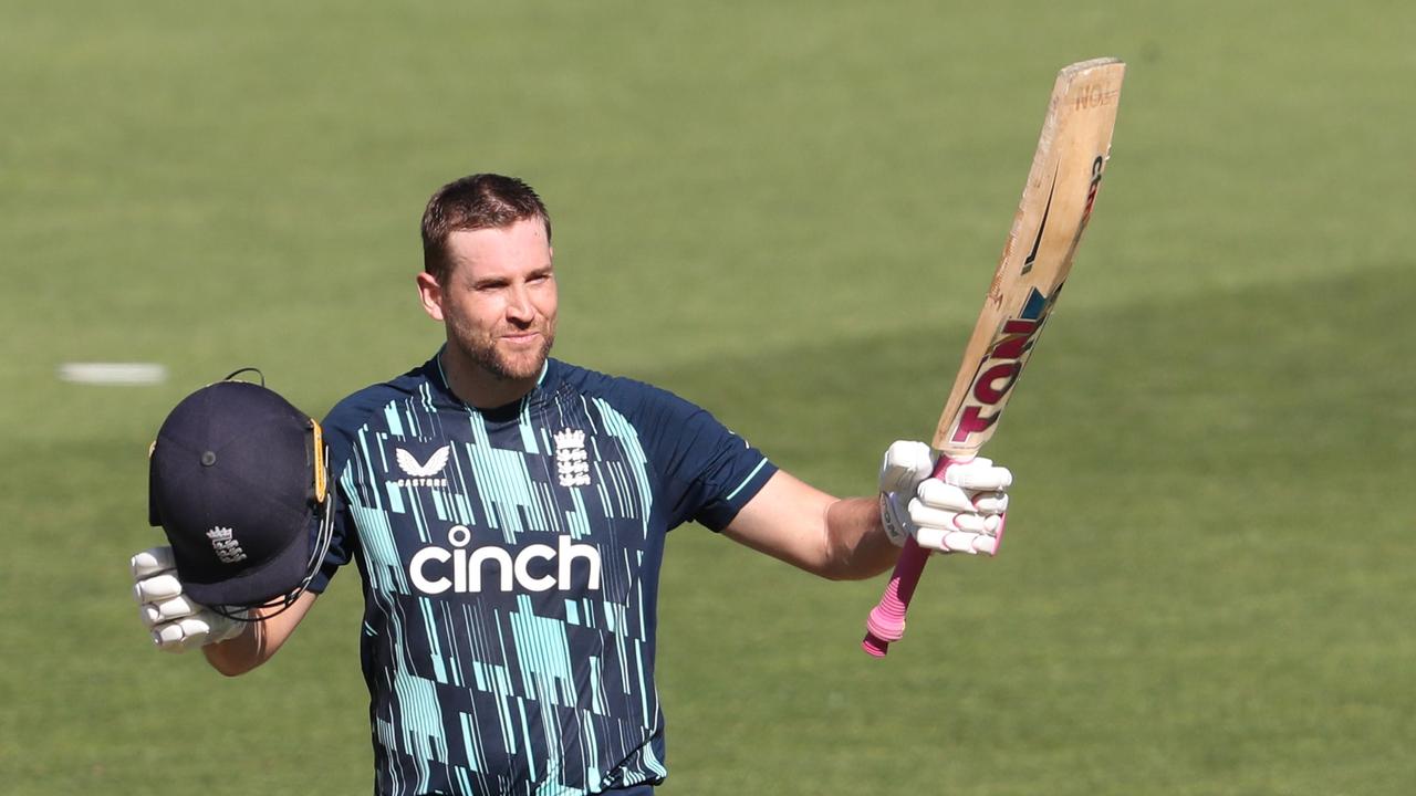 Dawid Malan put in a man-of-the-match performance in a losing side, picking up 134 of England’s 287 runs. Picture: Getty Images.