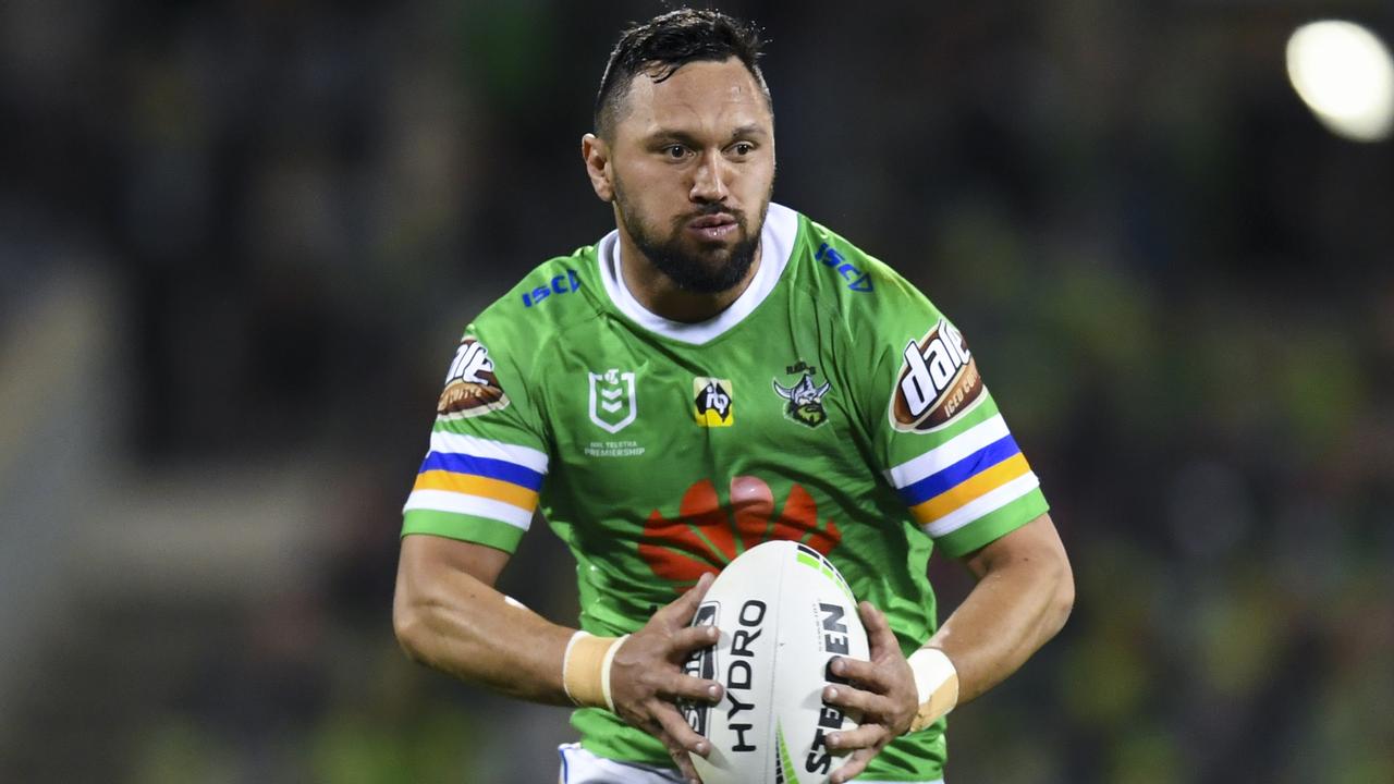 Jordan Rapana wants to finish his career at Canberra.