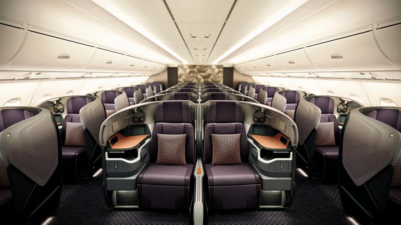 Business Class on A380 Singapore Airlines. Image Supplied.