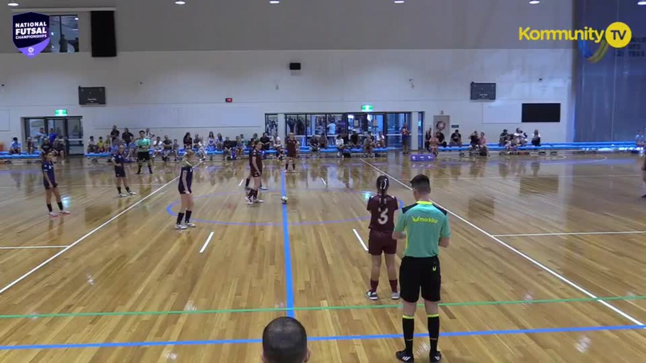 Replay:  Football Queensland v Football NSW Lightning (U15 Girls) -  2025 National Futsal Championships Day 1