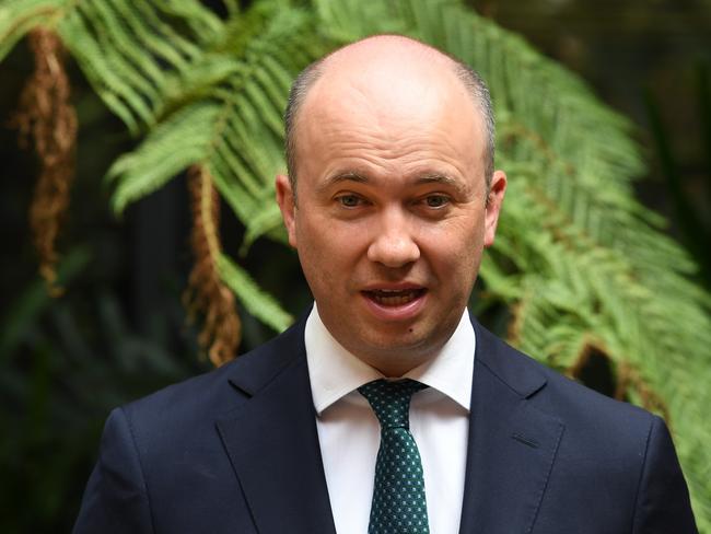 NSW Energy Minister Matt Kean during a press conference at Hornsby Ku-ring-gai Hospital in Sydney, Tuesday, January 28, 2020. (AAP Image/Dean Lewins) NO ARCHIVING