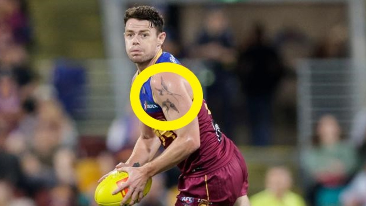 Lachie Neale had some new tattoos.