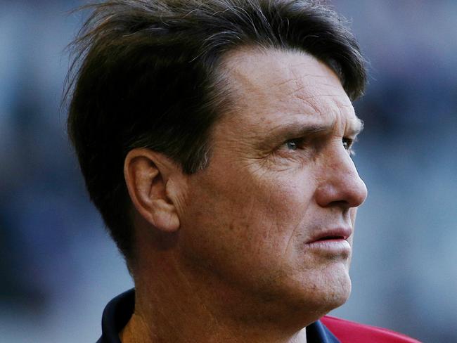 AFL Round 19- Melbourne v Brisbane Lions at Etihad Stadium. Coach Paul Roos.. 3rd August 2014. Picture : Colleen Petch