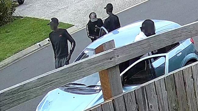 Queensland Police released CCTV footage of four teens who they believed could help them with their inquiries. Picture: Queensland Police