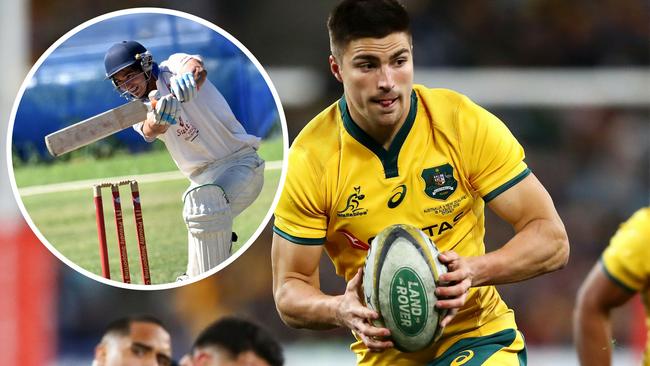 Wallabies winger Jack Maddocks had a promising cricket career.