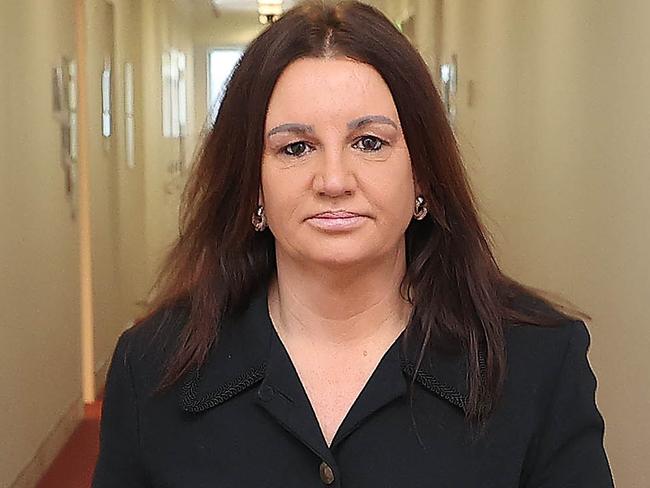 CANBERRA, AUSTRALIA - NewsWire Photos  NOVEMBER 25, 2021: Senator Jacqui Lambie in the Press Gallery in Parliament House in Canberra.Picture: NCA NewsWire / Gary Ramage