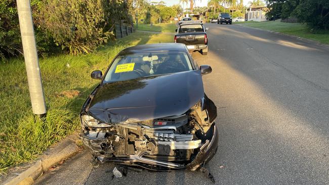 Two officers sent to hospital after Queensland emergency services called to crash in Arundel. Photo: Supplied