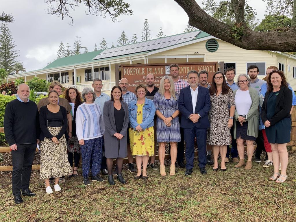 Teachers at the Norfolk Island Central School.