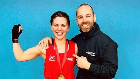 Antonia Kay with her coach Luke Bones. Photo: Instagram.