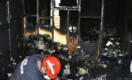 The fire caused significant damage to the Garden City Mosque. Picture: Darren England