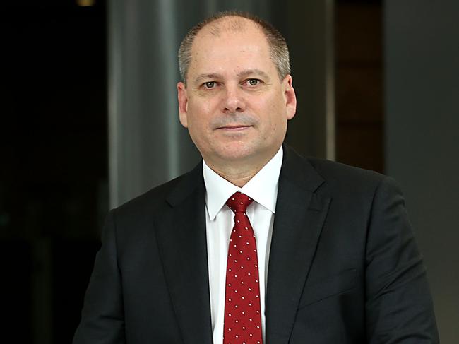 Westpac CEO Peter King prior to their full year 2020 profit result announcement. Jane Dempster/The Australian.