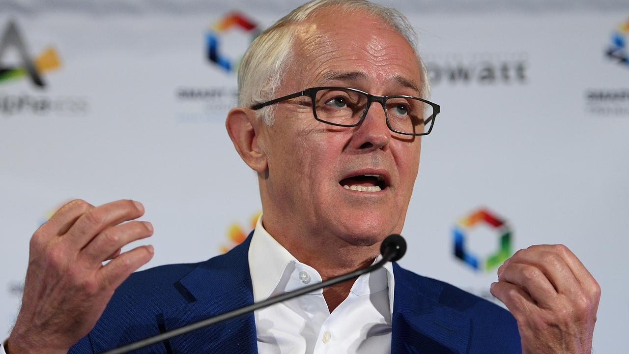 Former prime minister Malcolm Turnbull says some MPs don’t believe in climate change. Picture: Dan Himbrechts/AAP