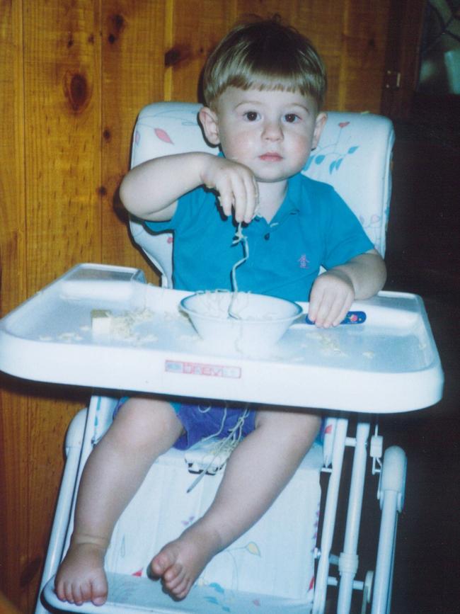 Scott Lynch, pictured as a young boy, had a love for food. Picture: Supplied