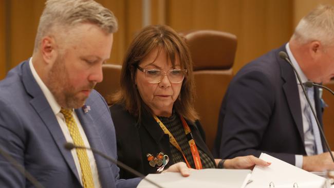 Jenny Gale Secretary Department of Premier and Cabinet. Commission of Inquiry committee with Premier Jeremy Rockliff. Picture: Nikki Davis-Jones