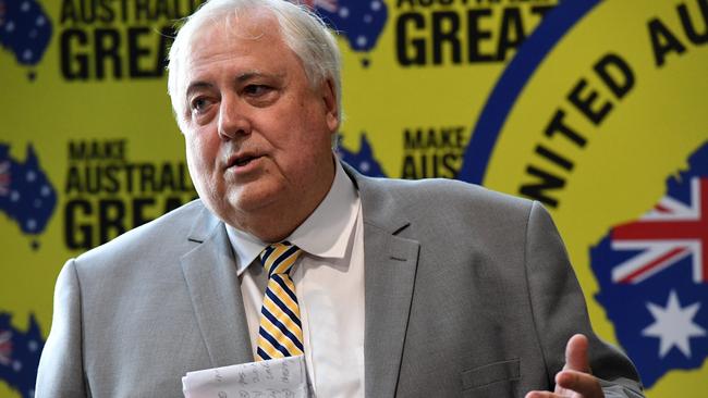 Clive Palmer is fighting against COVID-19 border closures.