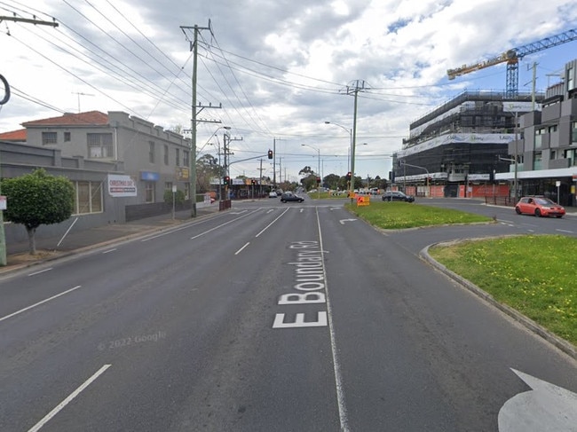 Mr Jenkins was arrested after his vehicle finally came to a stop on East Boundary Rd in Bentleigh East according to police. Picture: Google Maps