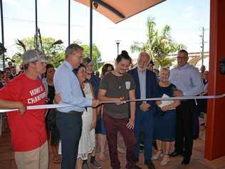 Cutting of the ribbon at the opening of Headspace Grafton on December 18, 2017. Picture: David Bancroft