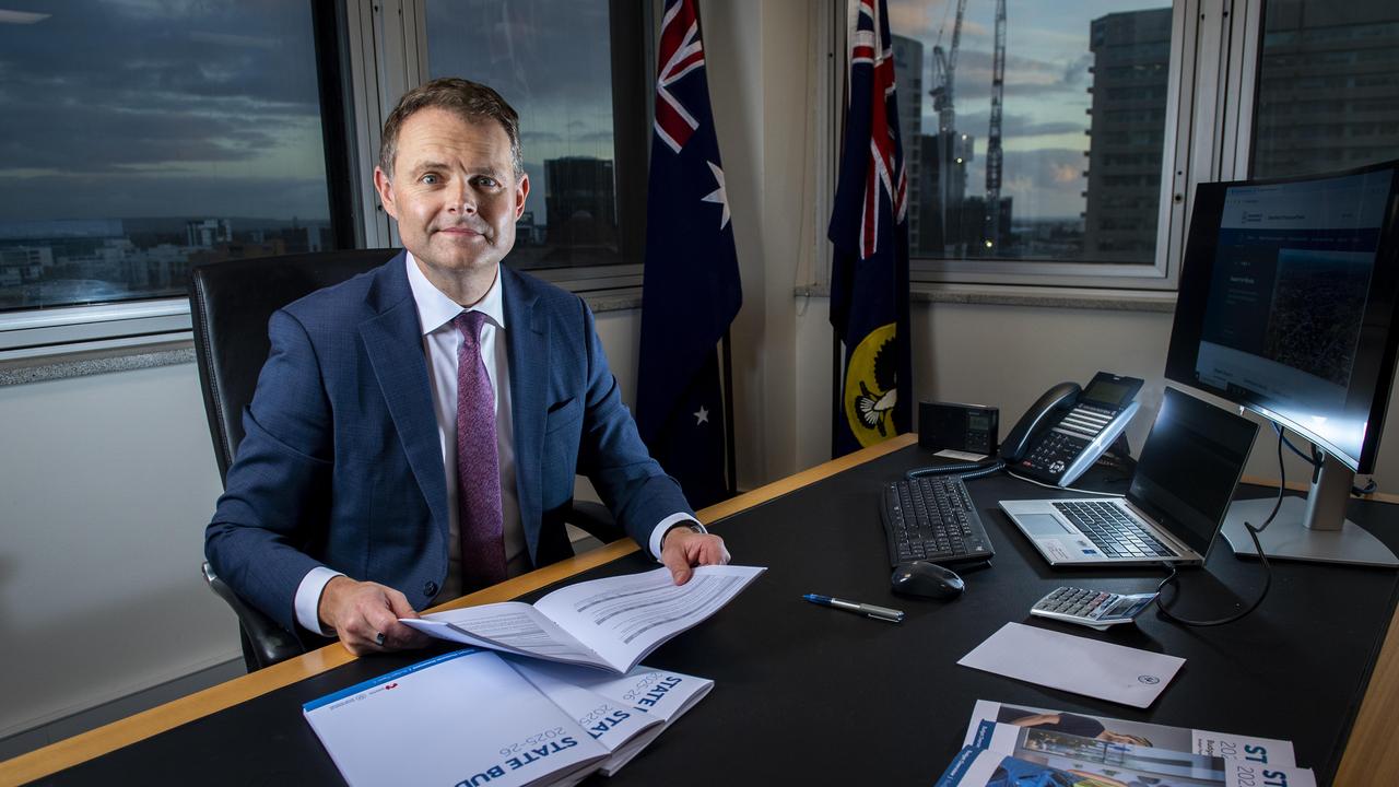 Treasurer Stephen Mullighan says the surplus has taken a hit. Picture Mark Brake