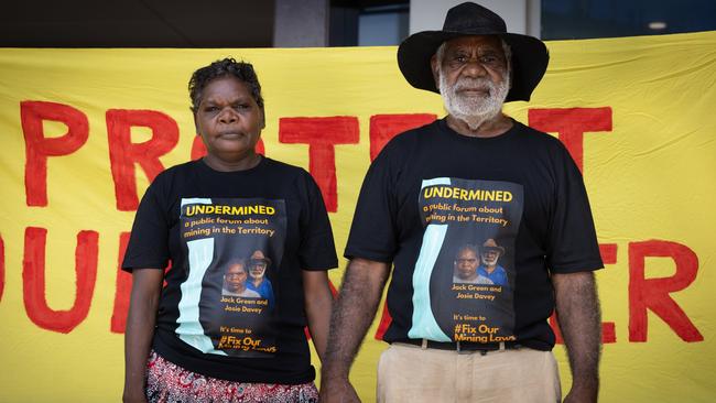 Traditional Owners Josephine Davey and Jack Green and the Environment Centre NT will appeal a NT Supreme Court finding over the McArthur River Mine security bond.