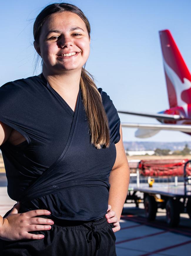 Teen Parliament winner Jordy Harvey dreams of being a flight attendant. Picture: Tom Huntley