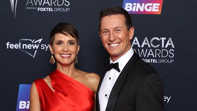 Tasma Walton and husband Rove McManus. Picture: Brendon Thorne