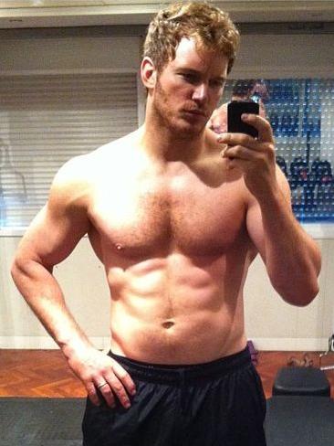 2013 - Pratt posted this shot on Instagram. “Six months no beer. #GOTG Kinda douchey to post this but my brother made me”. Picture: Chris Pratt/Instagram