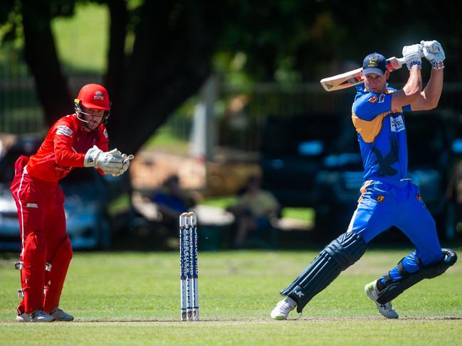 Darwin’s Beau Webster has put up impressive numbers with the bat and ball this year. Picture: Che Chorley