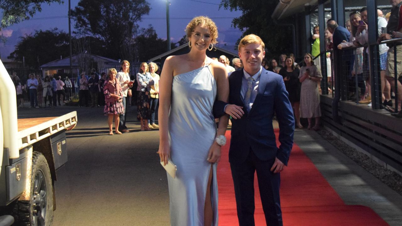 Kate Mearns and Clayton Millican at Dalby State High School's Formal 2022