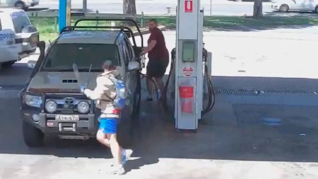 Harris brandished a machete at a motorist at a petrol station.