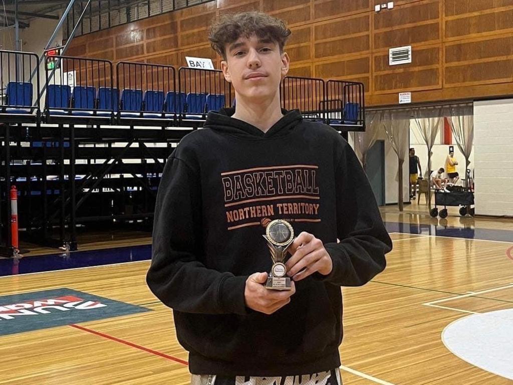 Aiden McKenney had a standout season with Ansett in Darwin basketball. Picture: Bridgette McKenney.