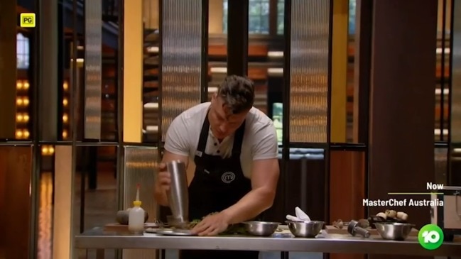 MasterChef's Ben Ungermann under pressure (MasterChef Australia)